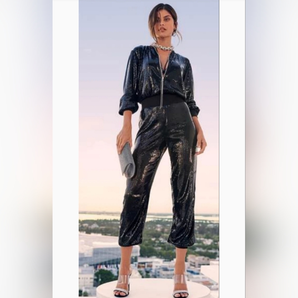 NWT Shimmering Black Jumpsuit